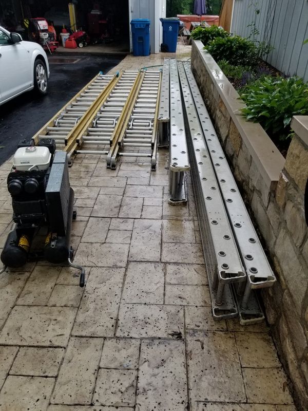 Werner walk boards and Extension ladders for Sale in Wheaton, IL OfferUp