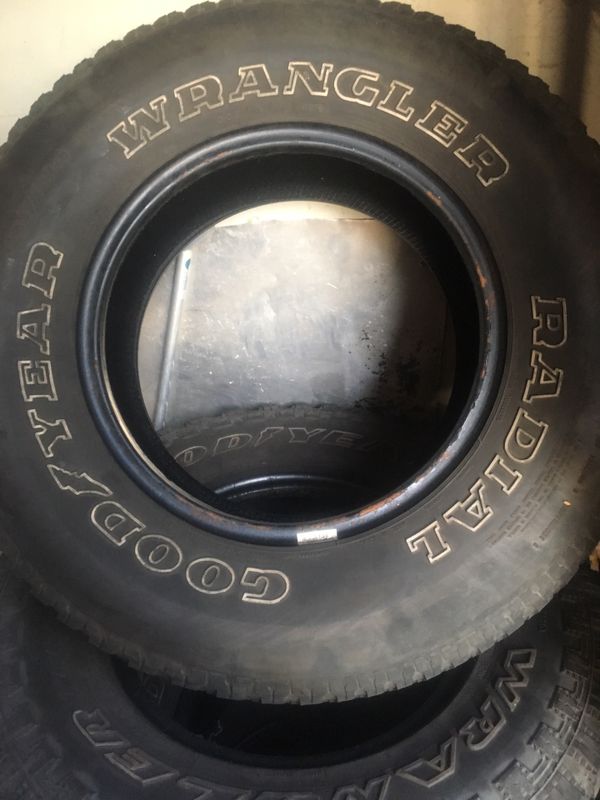 4 used tires 235/75 R 15 Goodyear Wrangler Radial for Sale in San ...