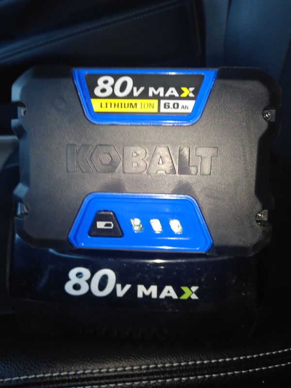 Kobalt 80v Max lithiumion 6.0 amp hour battery for Sale in Charlotte