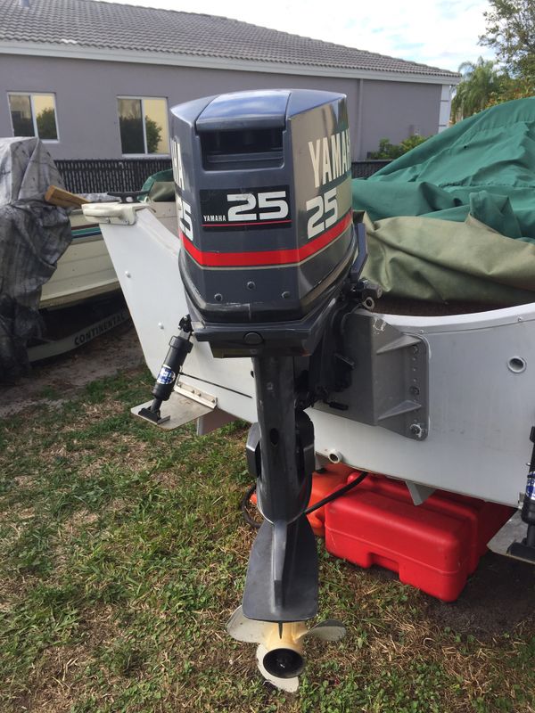 Yamaha 25hp 25 hp Short Shaft Tiller Outboard Motor Excellent Condition ...