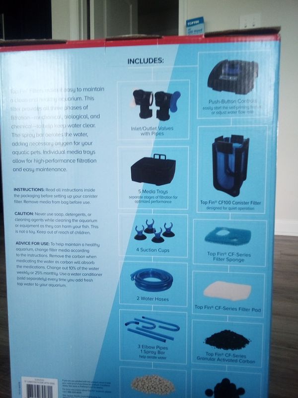 Top Fin CF100 Canister Filter for Sale in Newport News, VA OfferUp