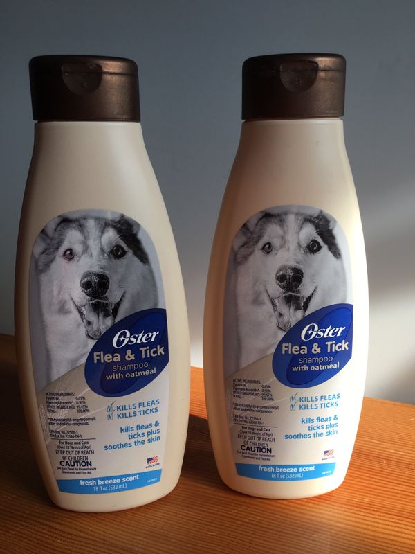 Oster Flea and Tick Shampoo with Oatmeal Price is for 2 bottles for