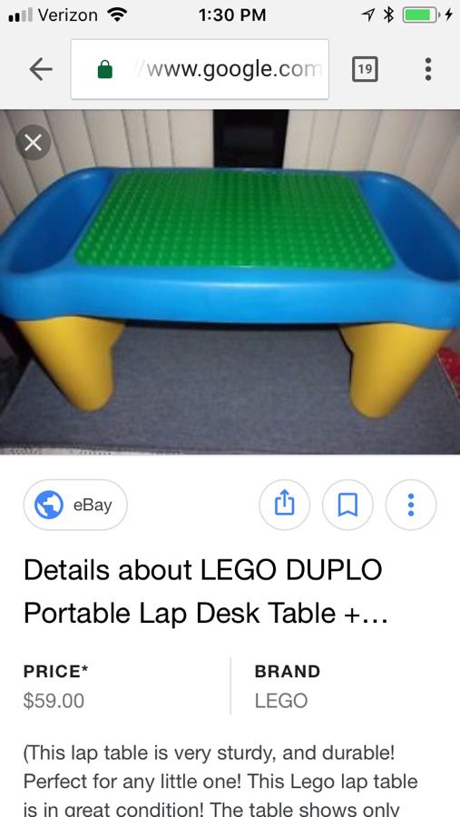 Lego Duplo Portable Lap Tray With Duplos For Sale In Newington Ct
