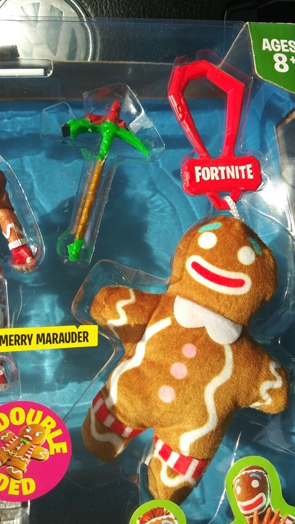 fortnite gingerbread man action figure