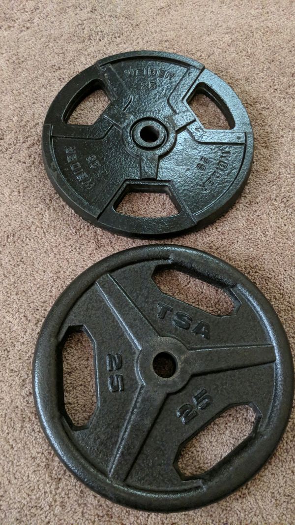 TSA 25lb Weight Plates for Sale in Darien, IL OfferUp