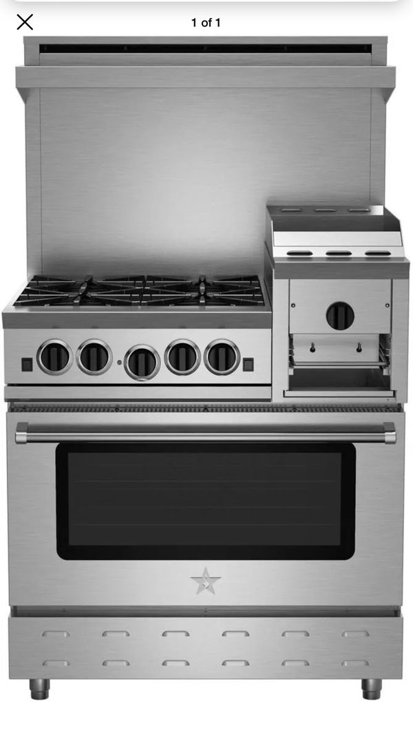 Blue Star Gas Range with Griddle & Salamander for Sale in Fort