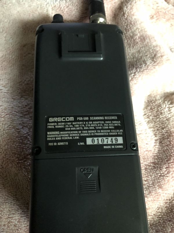 PSR500 digital fire and police handheld scanner for Sale in