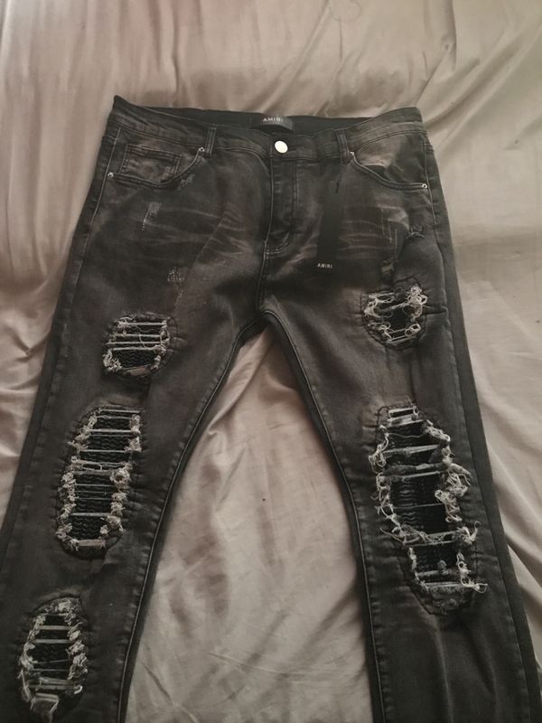 black mike amiri jeans