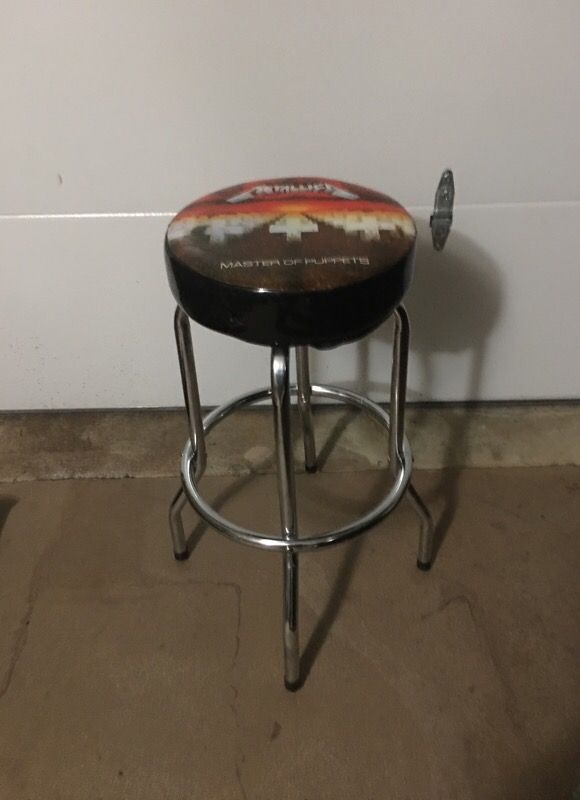 Rare Metallica Master Of Puppets Bar Stool For In Lancaster Sc 20sold