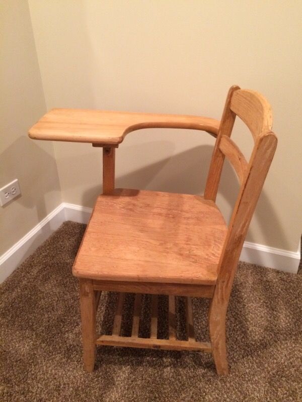 Old Antique Wooden School Student Desk for Sale in Naperville, IL OfferUp