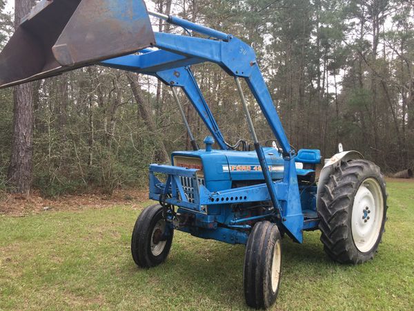 Ford 4000 diesel tractor with front end loader and mower 50 hp for Sale ...