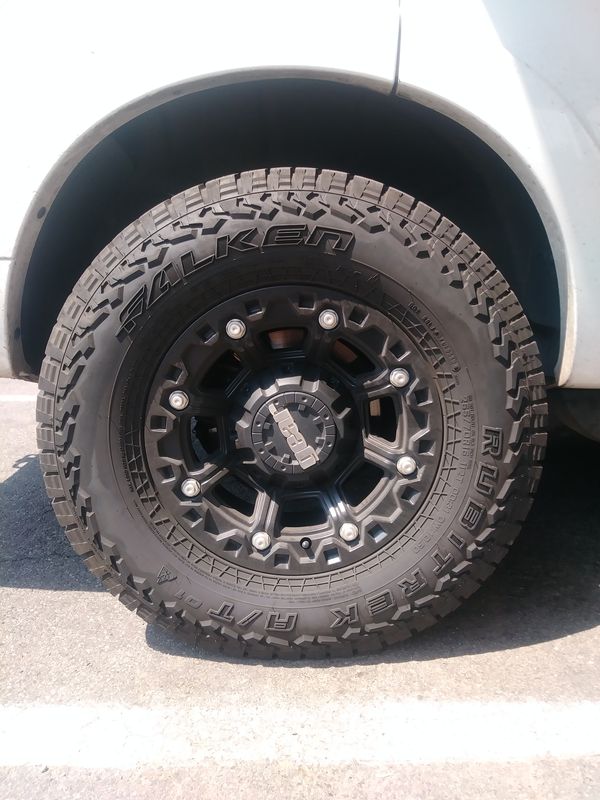 GEAR BlackJack Rims and FALKEN Rubitrek A/T tires for Sale in Phoenix