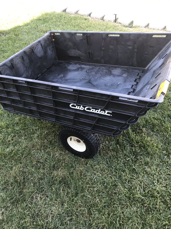 Cub Cadet Utility Trailer 10 cu. ft. Tow-Behind Dump Cart For Riding ...