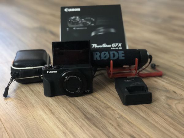 Canon G7x Mark iii | Rode Microphone | Case | Vlogging and Video Kit