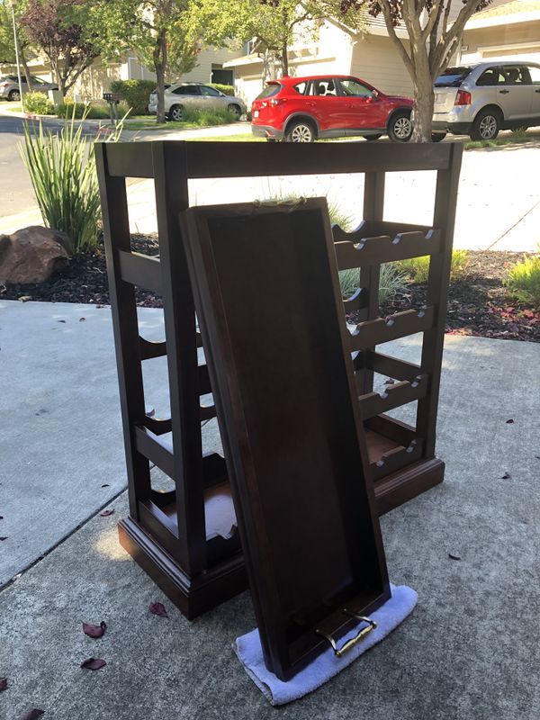 Bombay Company Wine Rack w/ Removable Serving Tray for Sale in Dublin