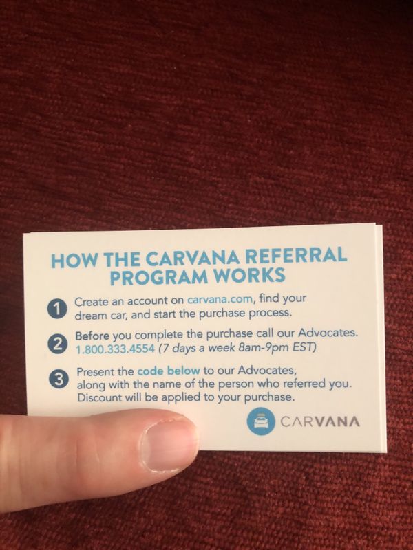 Carvana Coupon 500 Off Purchase For In Nashville Tn Offerup 1sold