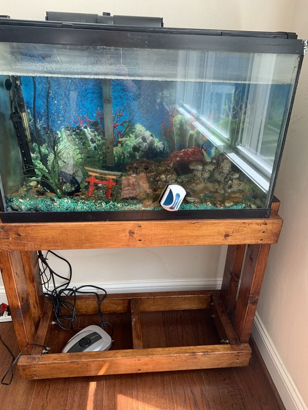 30 gallon fish aquarium $25 for everything. for Sale in Virginia Beach ...