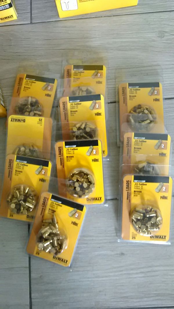 DeWalt Ramset power load Drive Ramset pins charges washers for Sale in