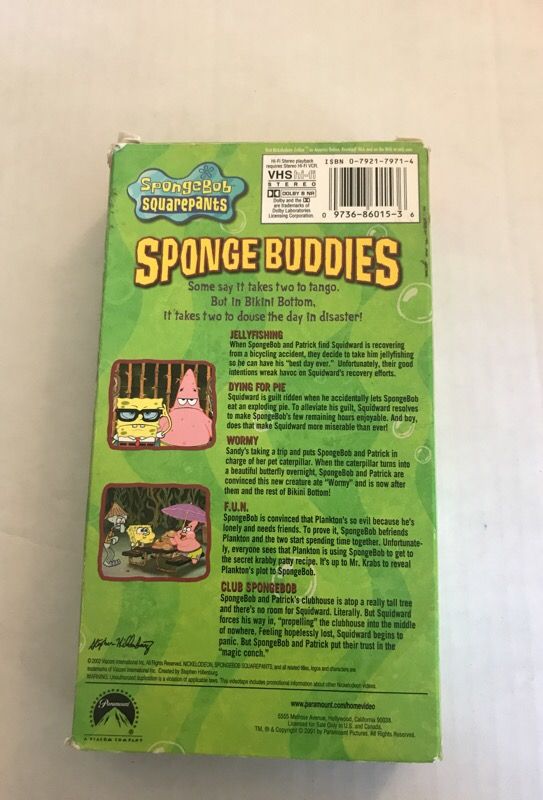 Spongebob Vhs Archive Sponge Buddies