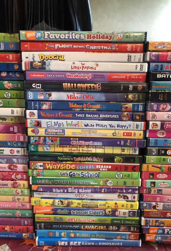 150+ DVD movie DVD’s Lot Disney Nickelodeon kids favorites for Sale in ...