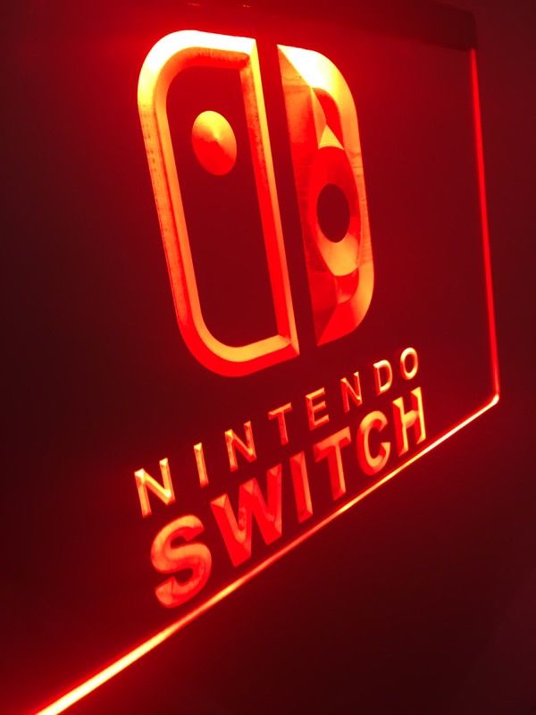 NINTENDO SWITCH LOGO LED LIGHT SIGN for Sale in Orlando, FL - OfferUp