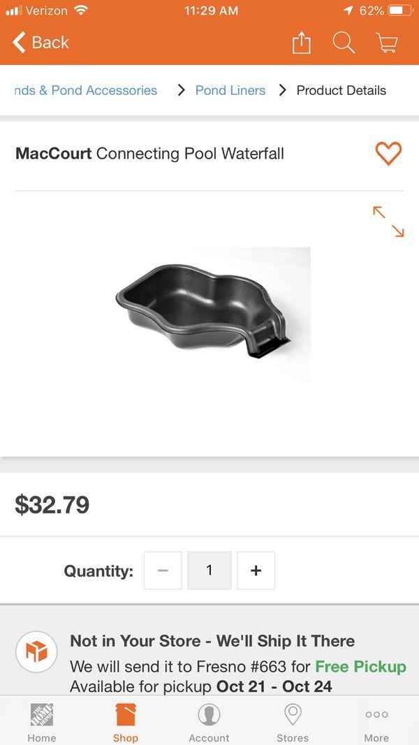 MacCourt Connecting Pool Waterfall Koi Pond for Sale in Fresno, CA