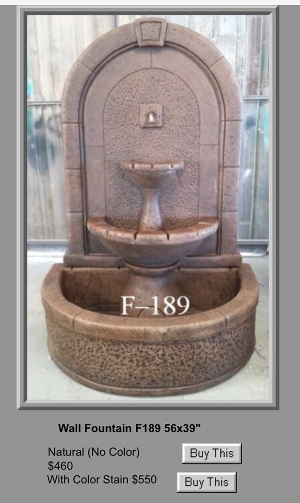 New concrete Wall fountains for Sale in Escondido, CA OfferUp