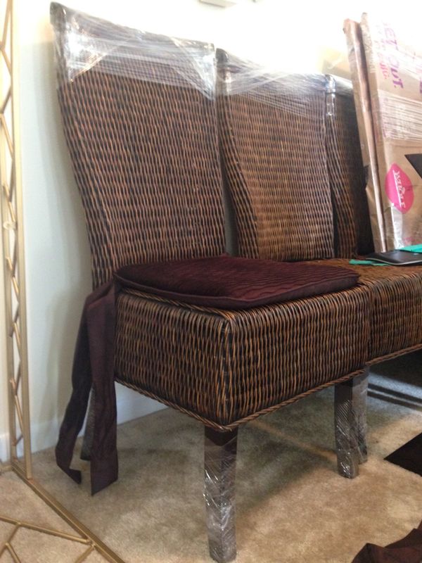 Pier 1 Imports Brown Rattan Dining Chairs for Sale in Tamarac, FL OfferUp