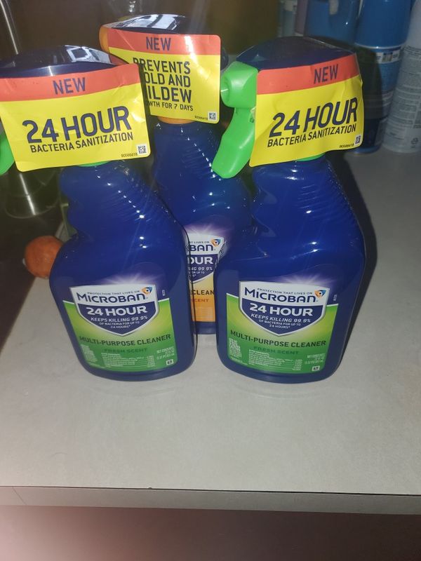Microban 24 Hour Sanitizing Disinfectant spray. HOSPITAL