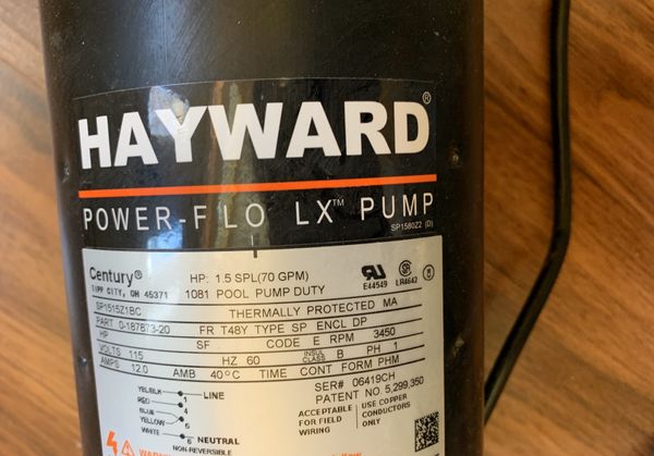 hayward power flo lx pump sp1580z2