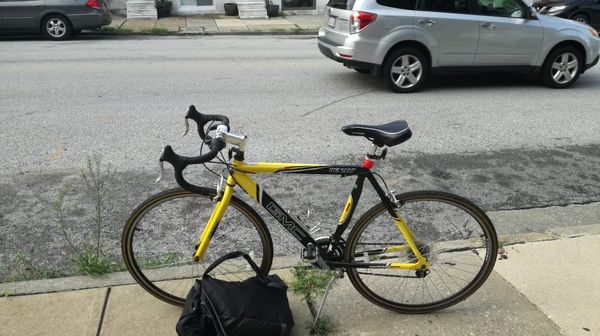 Black and Yellow GMC Denali Road Bike (56 cm) for Sale in