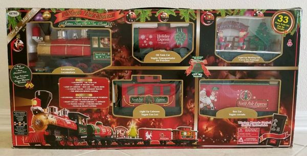 Eztec North Pole Express Christmas Train 33 Piece Set With Wireless ...