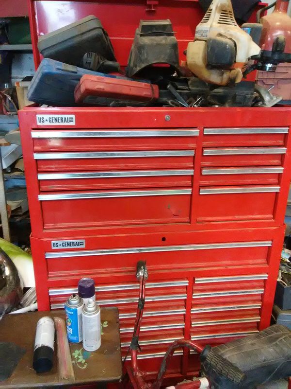 Tool box with a ton of tools. Everything from when I was mechanicing