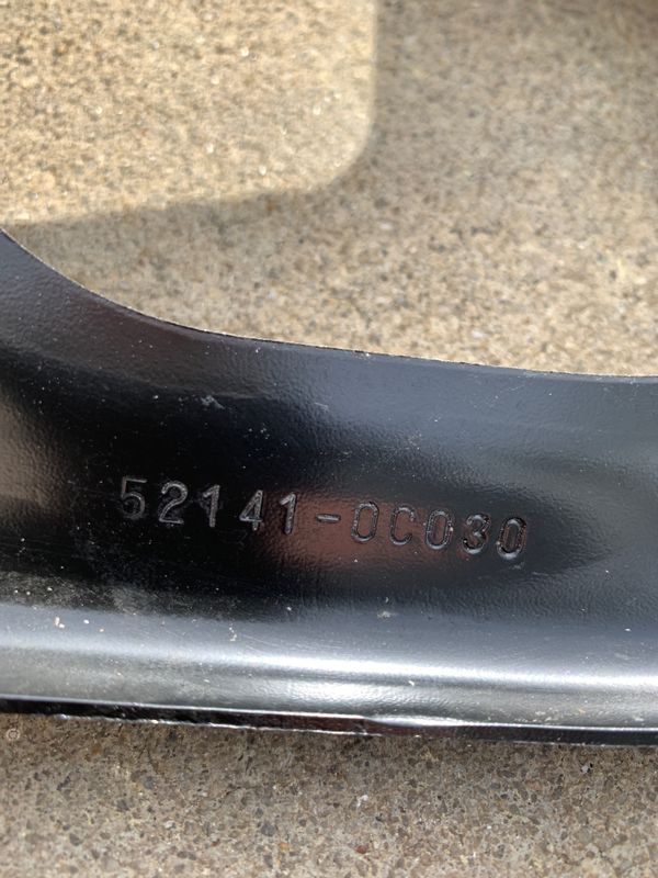 Toyota Tundra Right Front Bumper Extension 521410C030 and right front