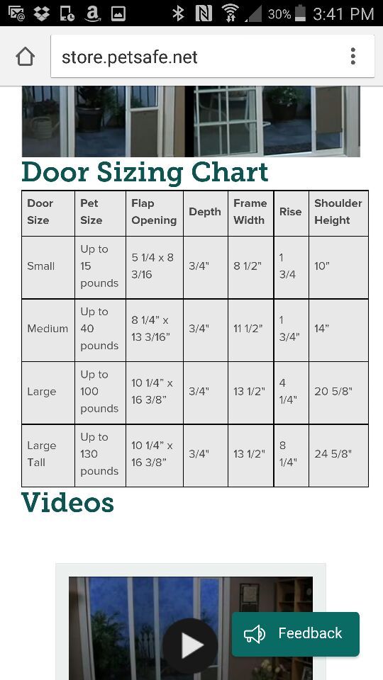 **Medium Dog Size** Sliding door dog door insert for Sale in Maple