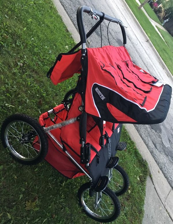 used triple jogging stroller