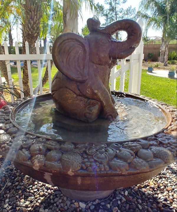 Concrete Elephant water fountain for Sale in Beaumont, CA OfferUp