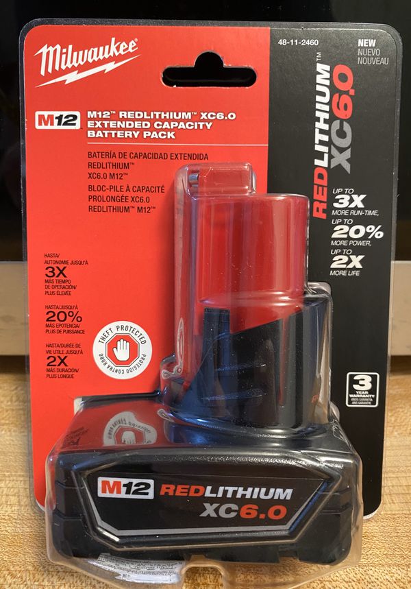 M12 Milwaukee 6.0ah Battery - NEW ! for Sale in Aliso Viejo, CA - OfferUp