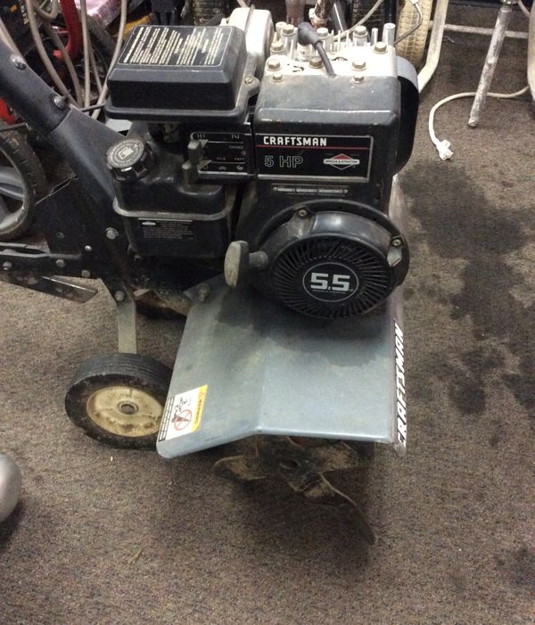 Craftsman Rototiller 5.5 hp 26 inch walk behind Rototiller inventory