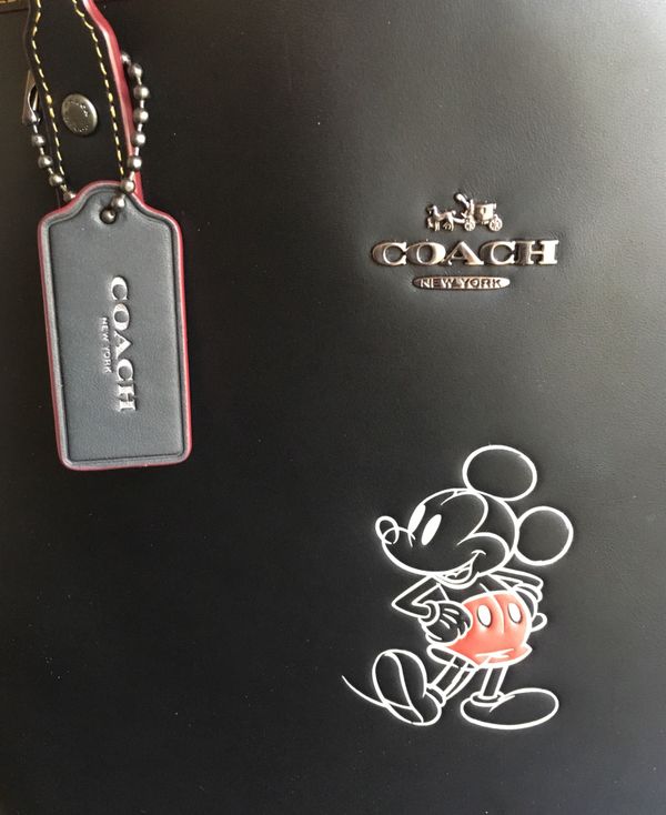 coach mickey mouse tote bag