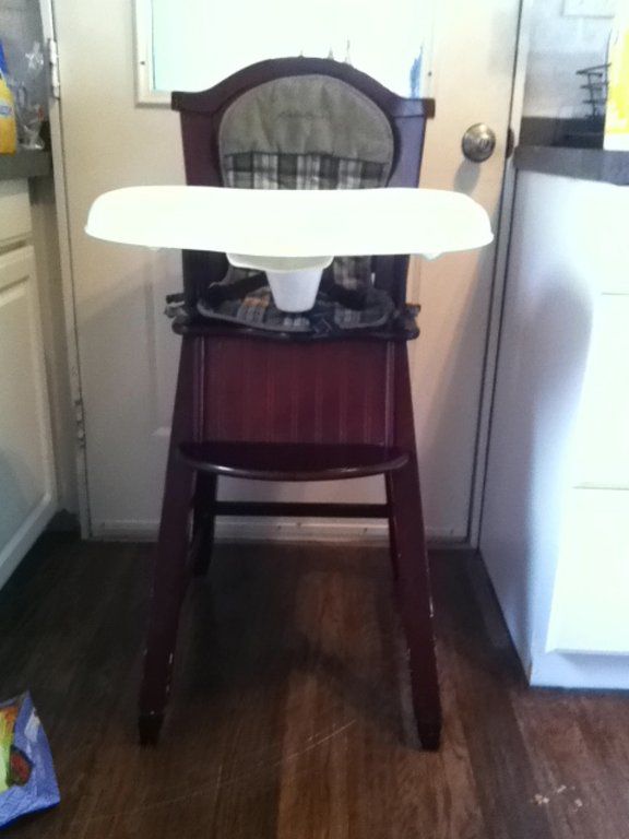 Eddie Bauer wood high chair for Sale in Stanwood - OfferUp