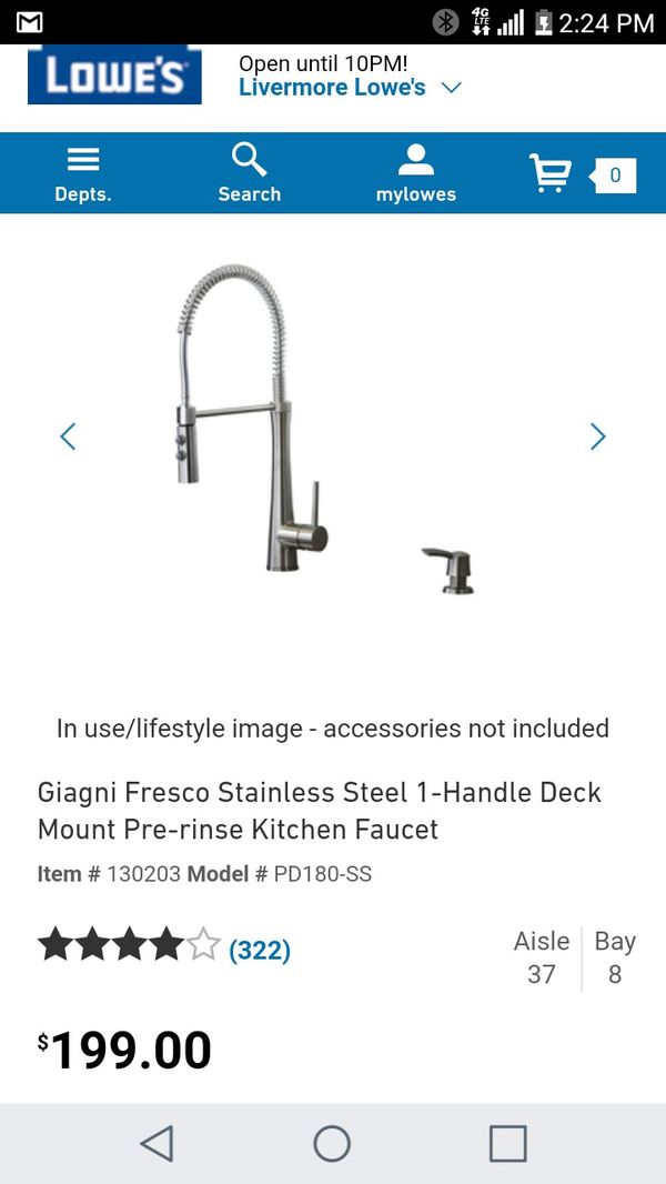 New Pull Down Kitchen Faucet For Sale In Pleasanton Ca Offerup