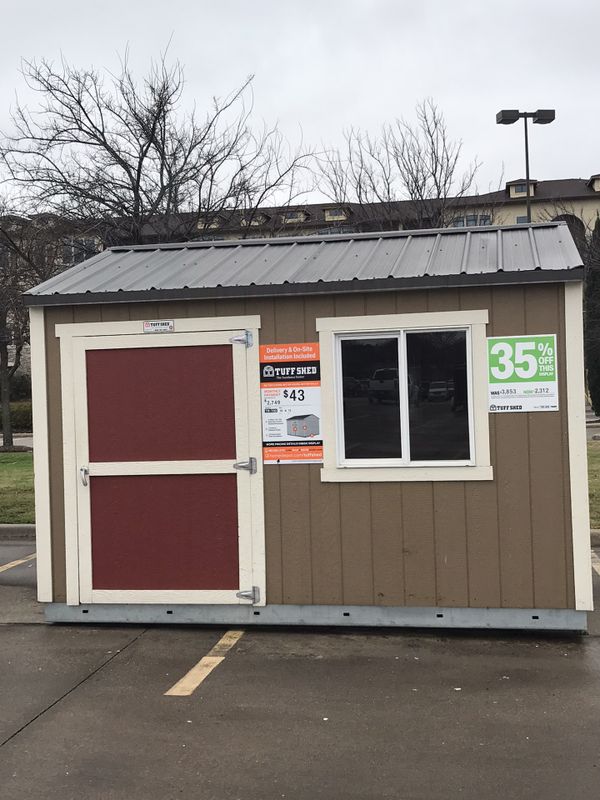 tuff shed display for sale at oak cliff home depot for