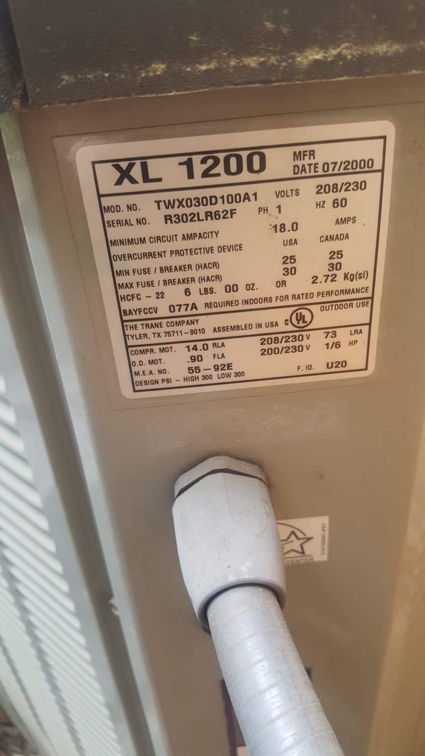 Trane xl1200 heat pump for Sale in Vale, NC OfferUp
