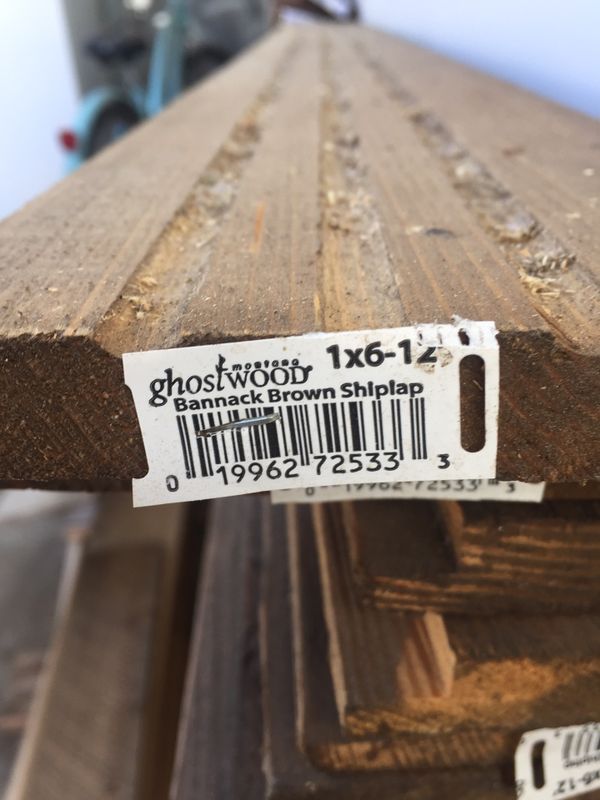 Barn Wood Ghost Wood 6 In. X 144 In. Bannack Brown Shiplap Siding For ...