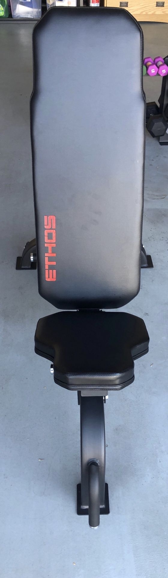 Ethos adjustable utility bench! Olympic weight bench