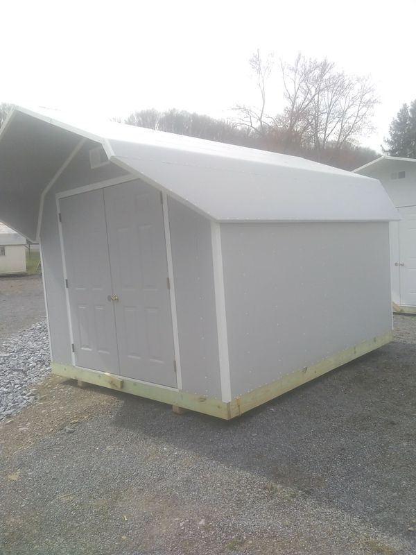 10x12 insulated metal storage building portable shed mouse