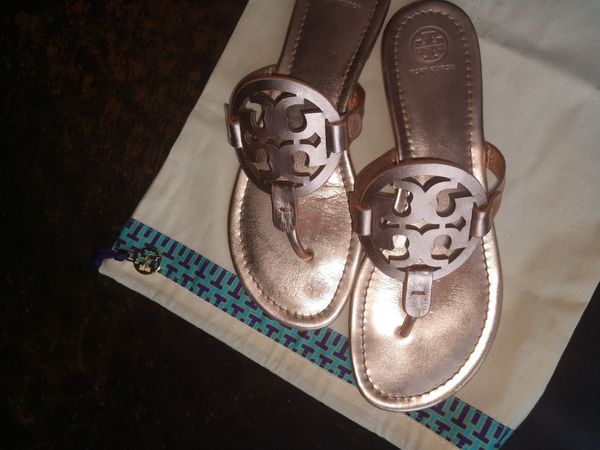 tory burch rose gold shoes
