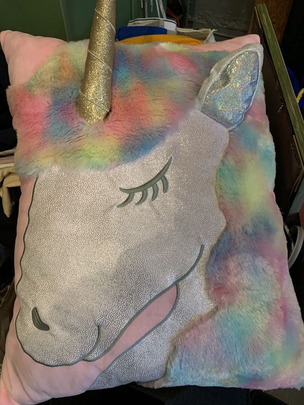 justice unicorn letter pillow