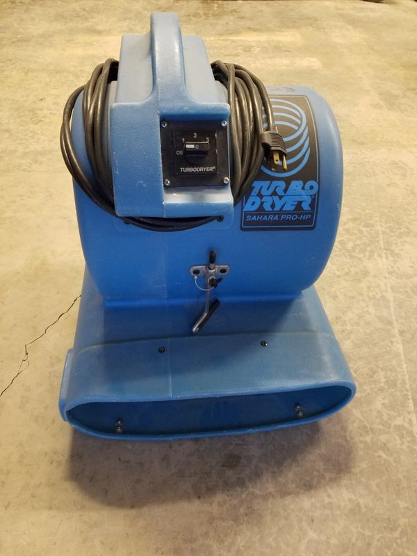 1 Horse Power Drieaz Turbo Dryer Blowers Restoration Equipment F65